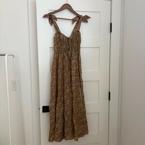 Elliette Sibyl Linen Midi Dress